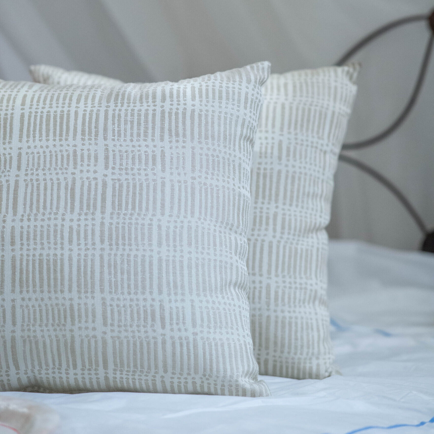 Cushions Tanis beige white